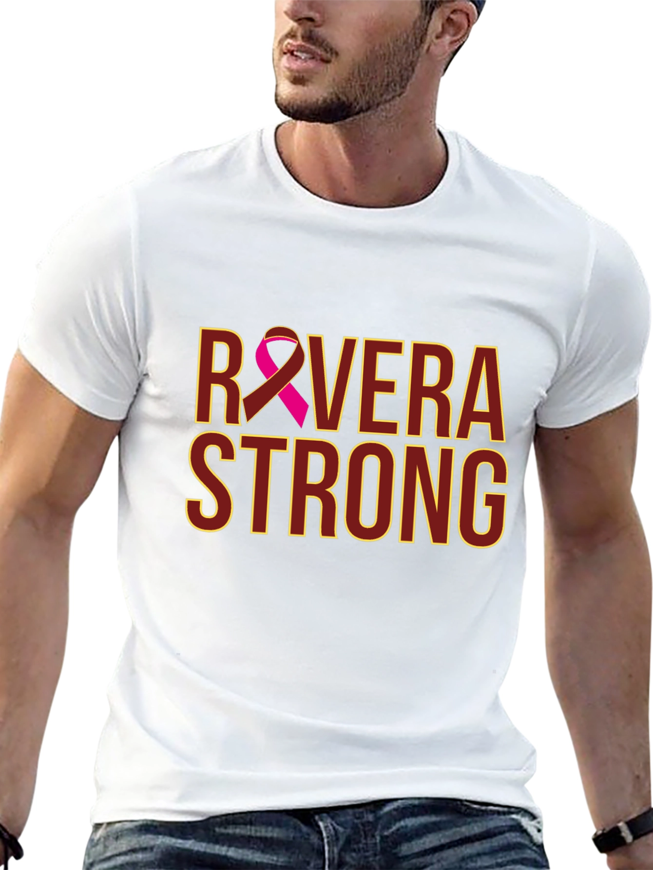 Rivera Strong T-Shirt - Breast Cancer Awareness