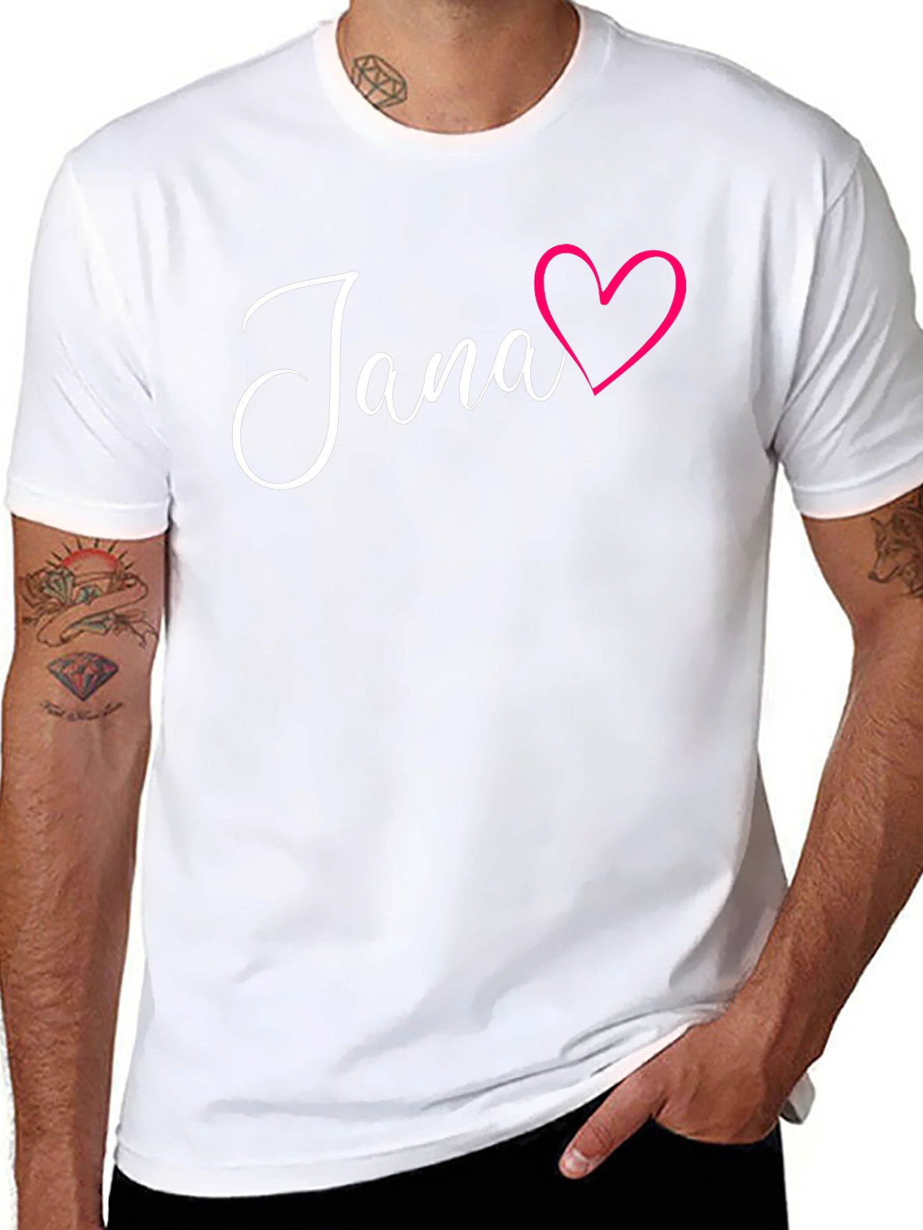 Jana Heart Graphic T-Shirt - Stylish Custom Design