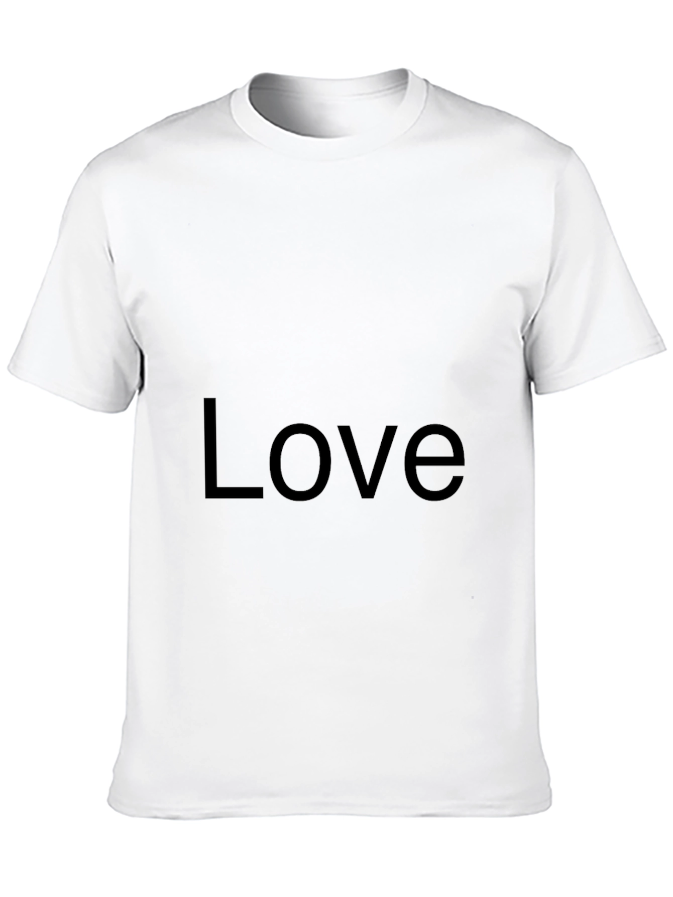 Love Graphic Black Tee - Soft Cotton Casual Wear