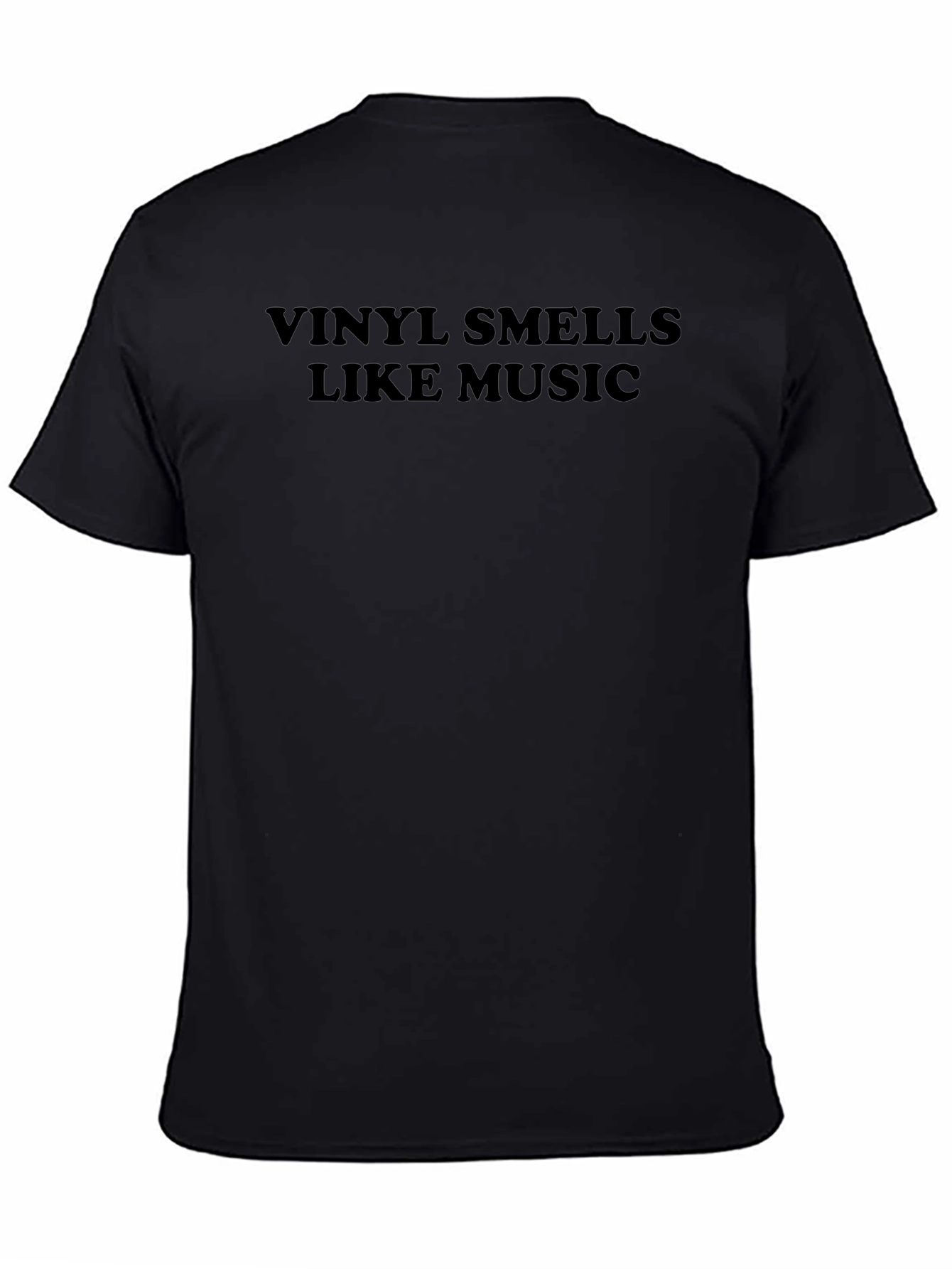 Vinyl Smells Like Music Black T-Shirt