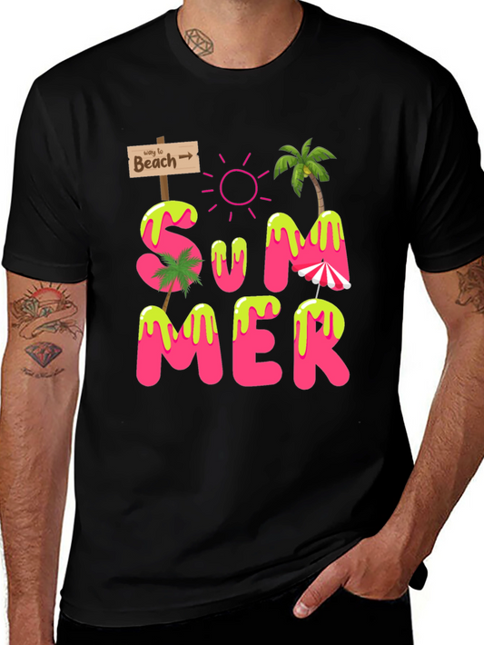 Summer Beach Graphic T-Shirt