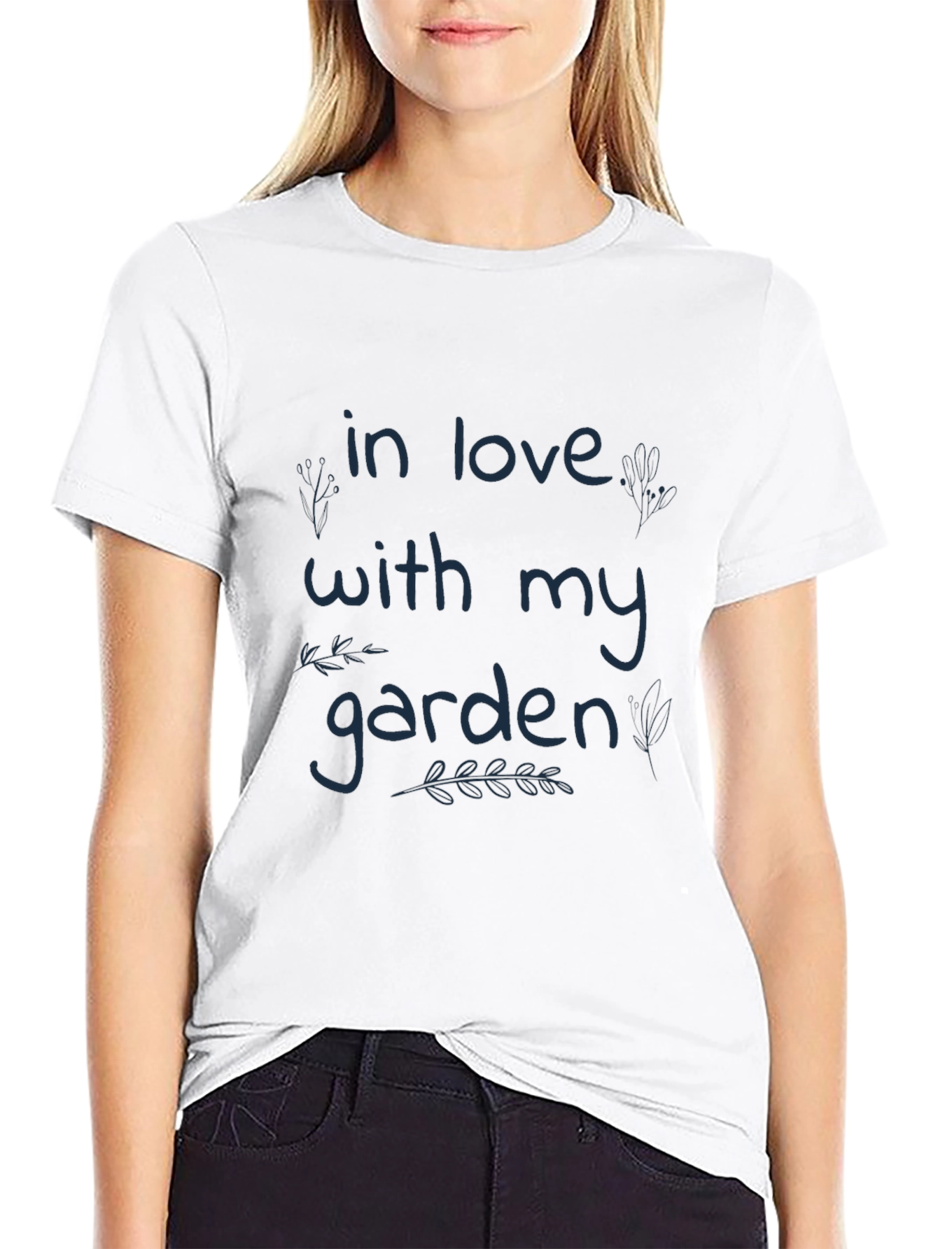 In Love With My Garden Graphic Tee - Black