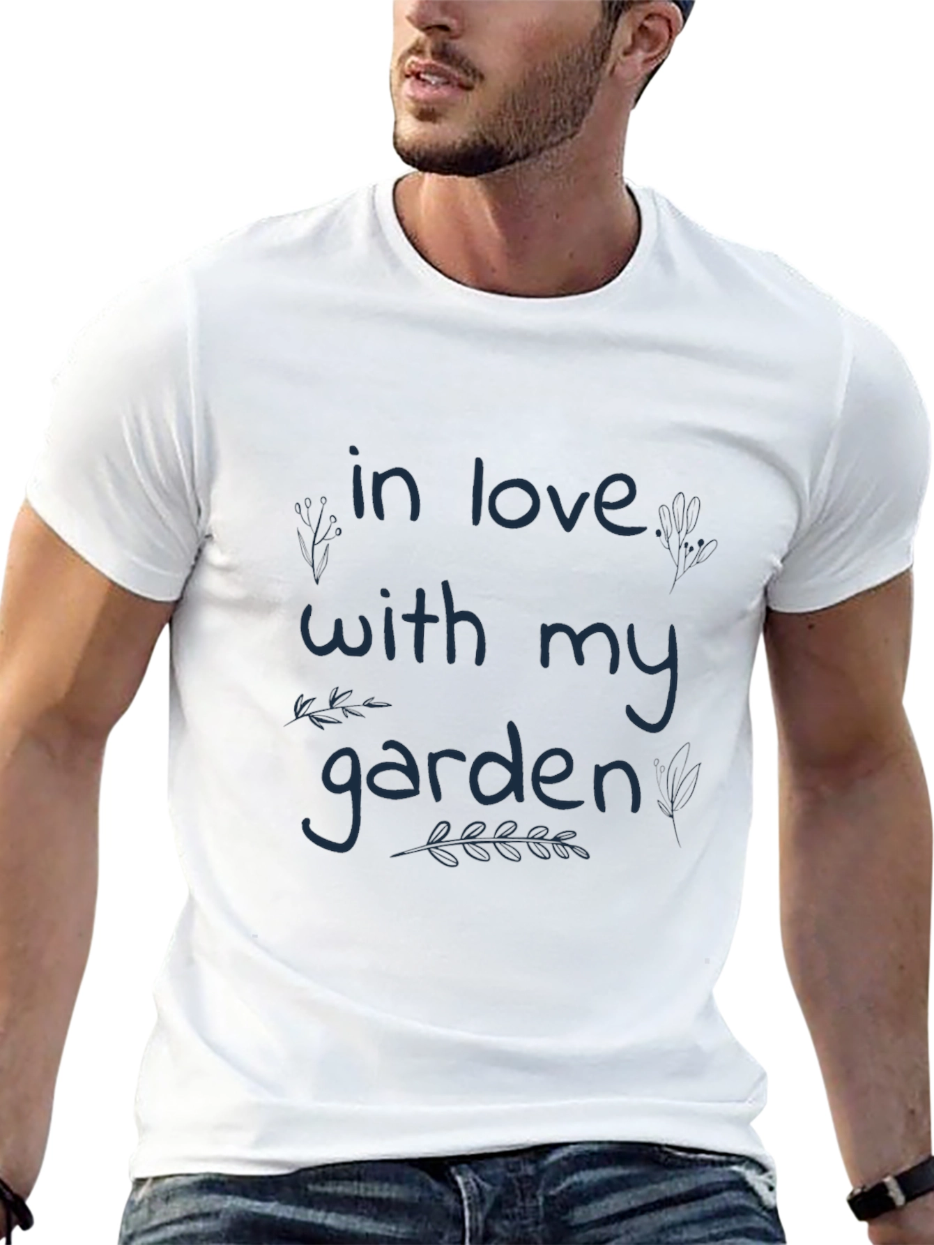 In Love With My Garden Graphic Tee - Black