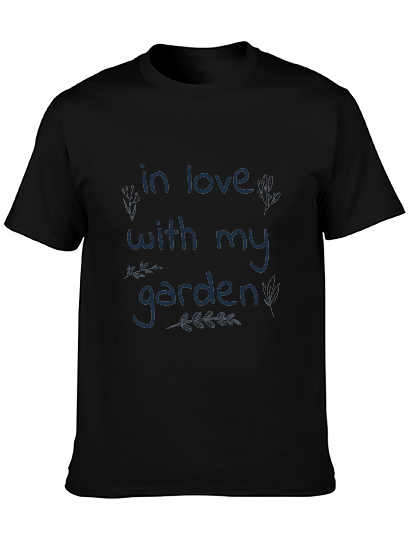 In Love With My Garden Graphic Tee - Black