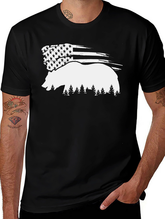 American Bear Silhouette Black T-Shirt