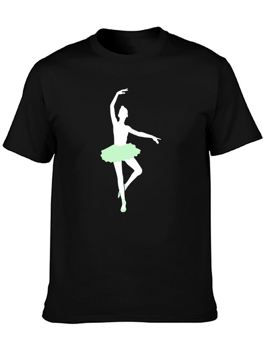 Ballet Dancer Graphic Tee - Black