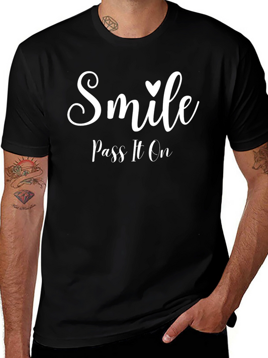 Smile Pass It On Black Tee