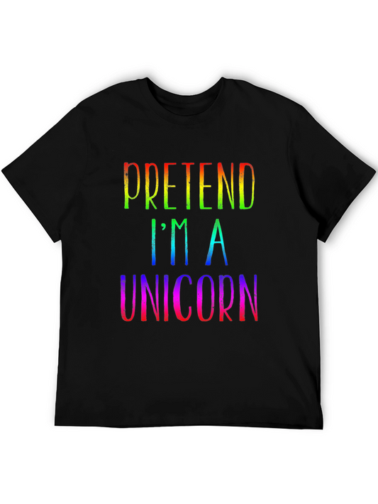 Pretend Im a Unicorn Rainbow Tee
