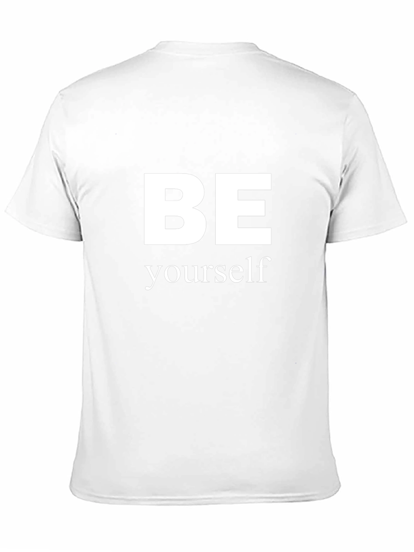 Be Yourself Graphic T-Shirt - Black Crew Neck