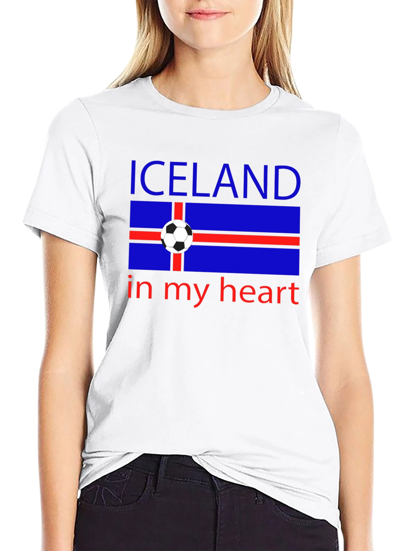 Iceland in My Heart Soccer T-Shirt