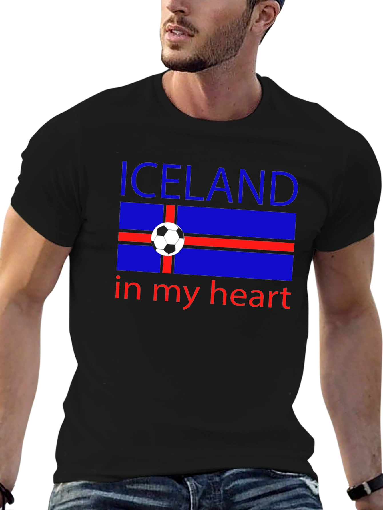 Iceland in My Heart Soccer T-Shirt