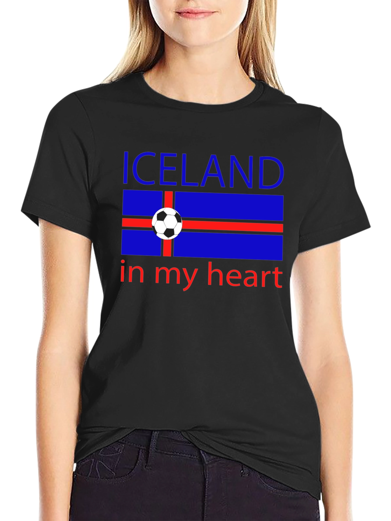 Iceland in My Heart Soccer T-Shirt