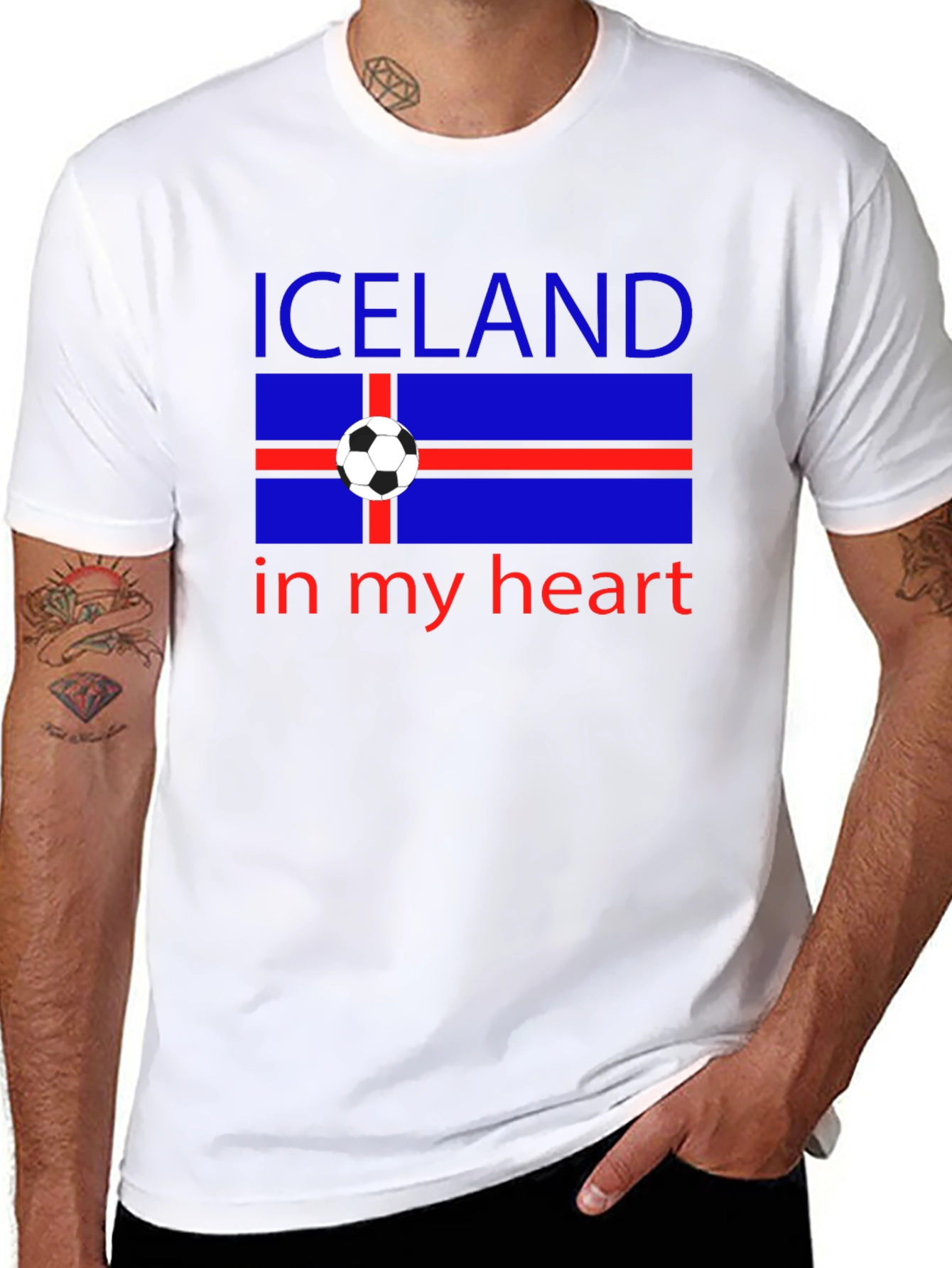 Iceland in My Heart Soccer T-Shirt