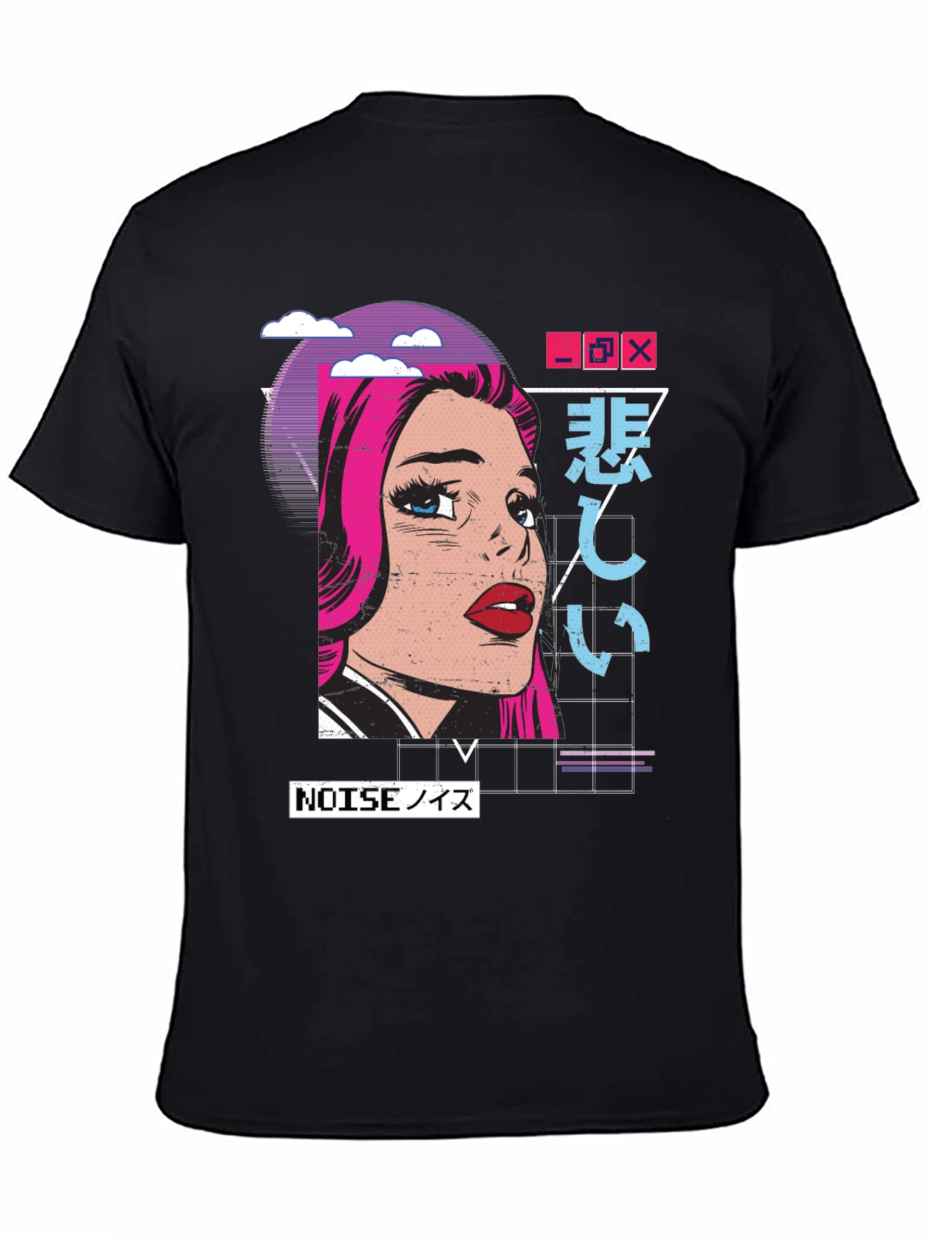 Retro Anime Style Graphic T-Shirt