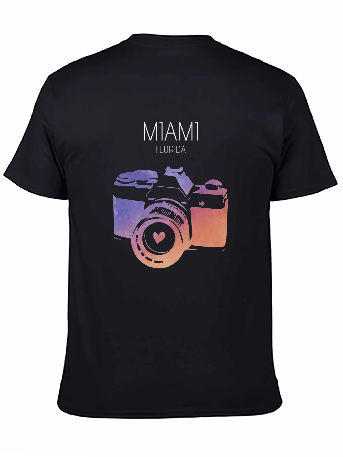 Miami Florida Camera Graphic T-Shirt