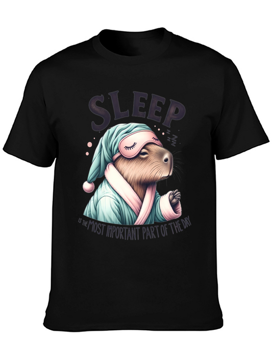 Sleepy Capybara T-Shirt: Most Important Part of the Day