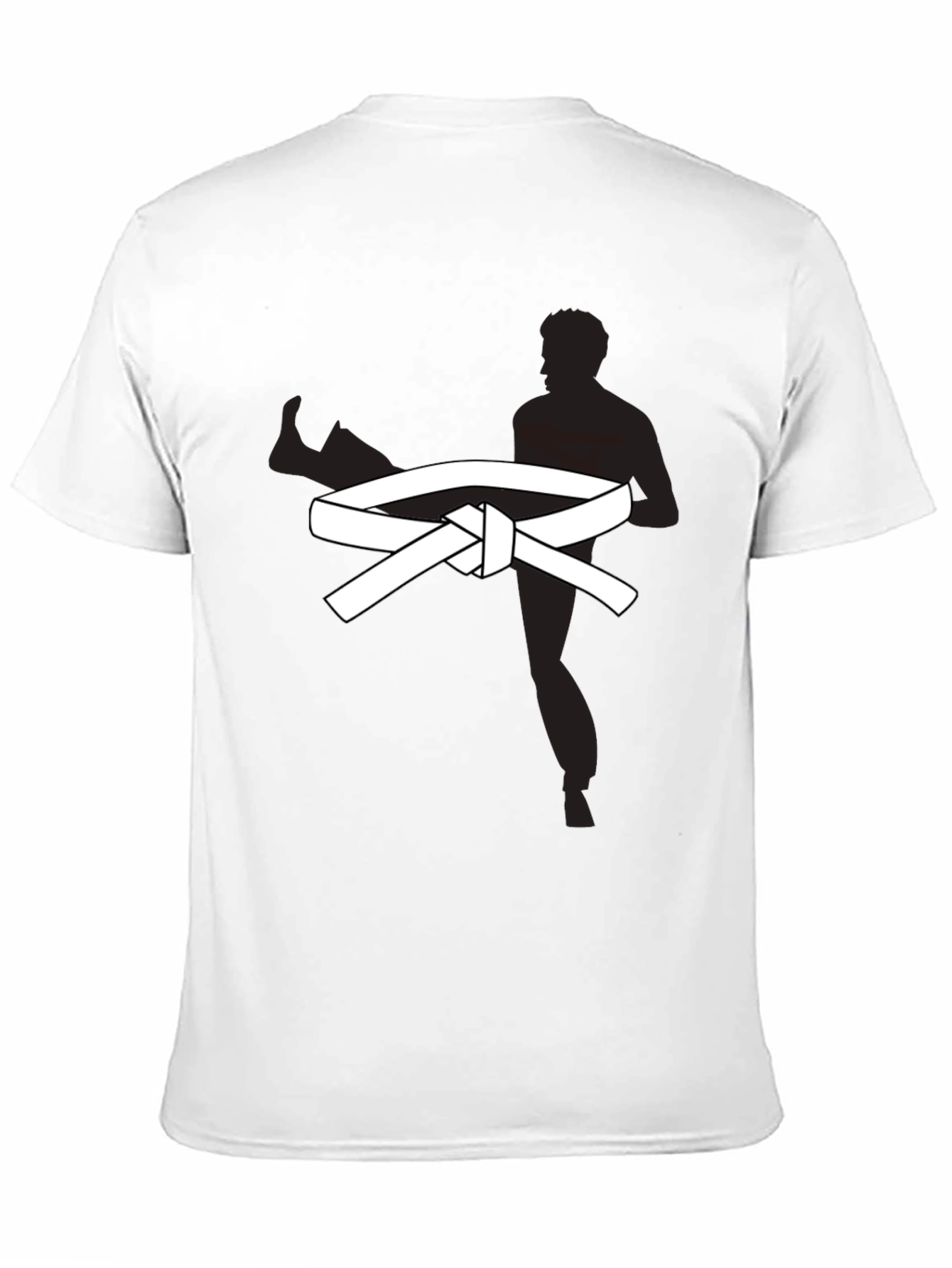 Karate Kick T-Shirt - Martial Arts White Belt Design