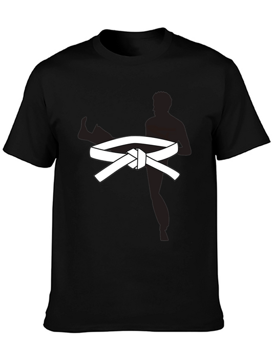 Karate Kick T-Shirt - Martial Arts White Belt Design