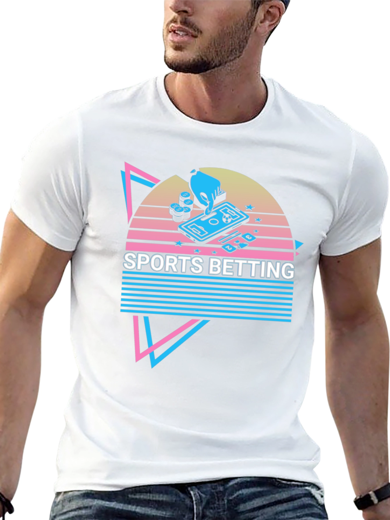 Sports Betting Graphic T-Shirt - Black Tee
