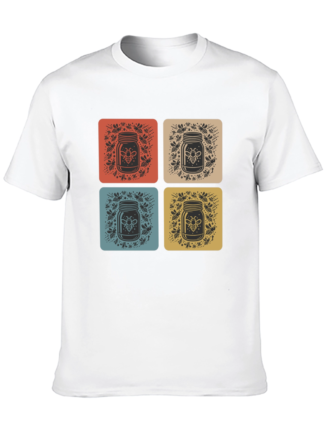 Retro Bee Honey Jar Graphic Tee