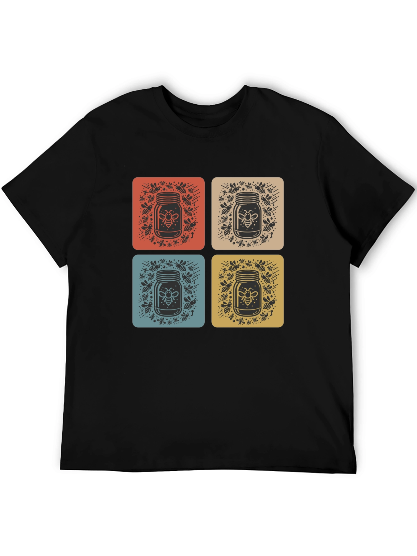Retro Bee Honey Jar Graphic Tee