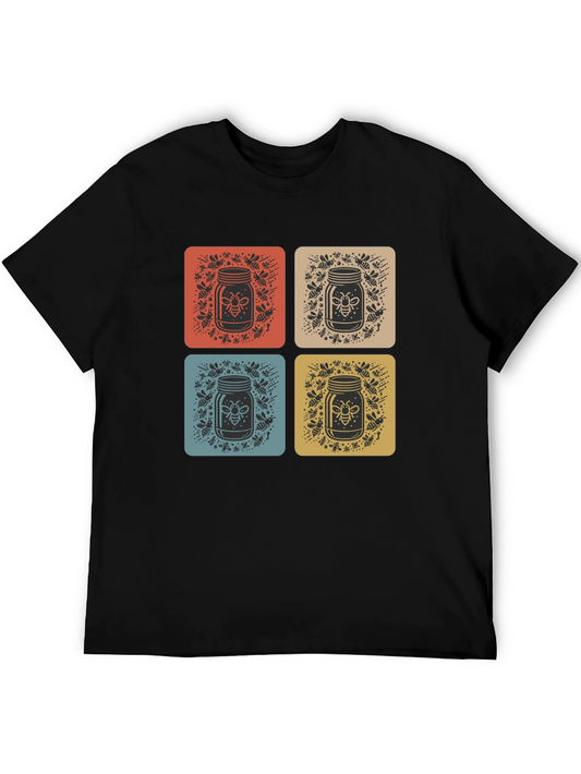 Retro Bee Honey Jar Graphic Tee