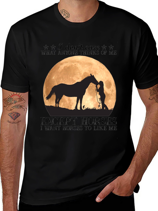 Horse Lover T-Shirt - I Dont Care Except Horses