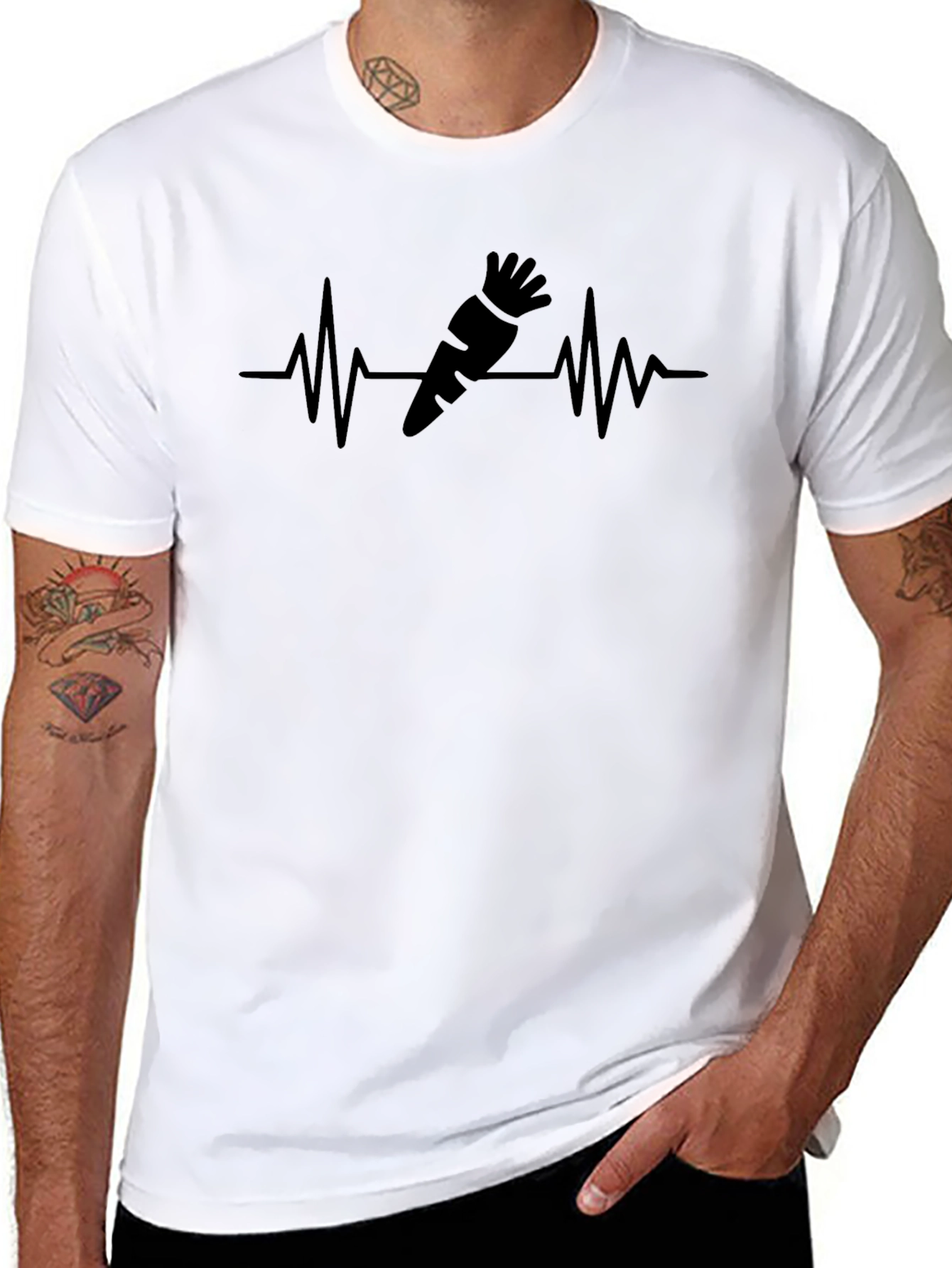 Carrot Heartbeat Graphic T-Shirt
