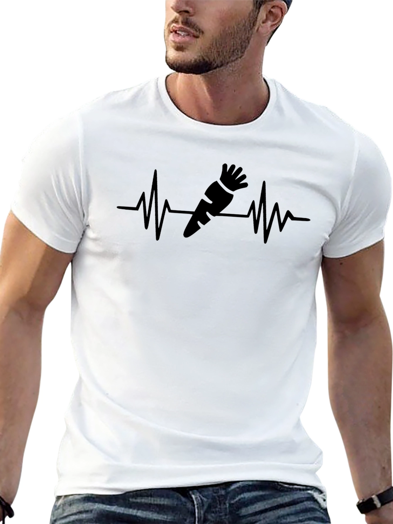 Carrot Heartbeat Graphic T-Shirt