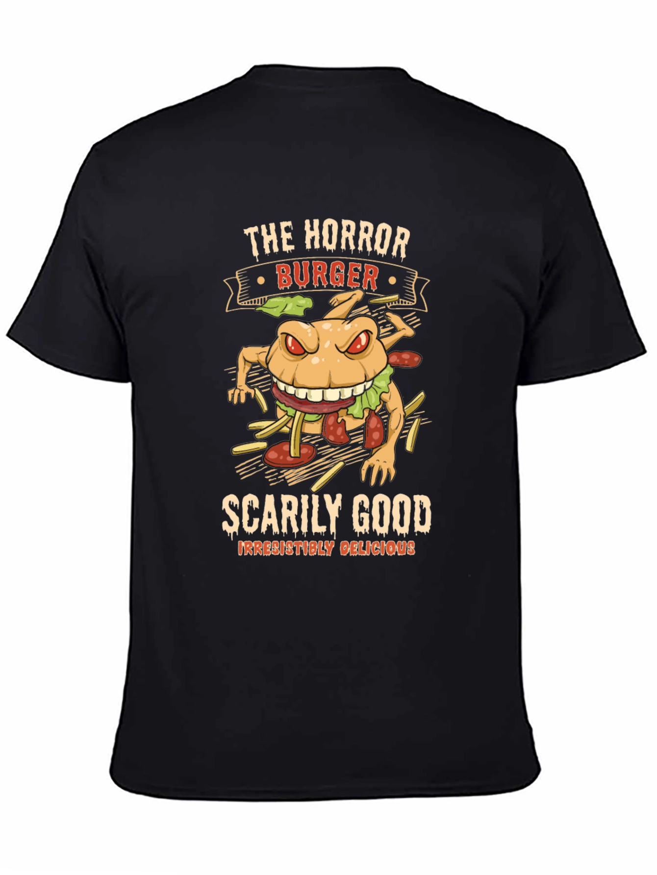 Horror Burger Graphic T-Shirt - Scarily Good!