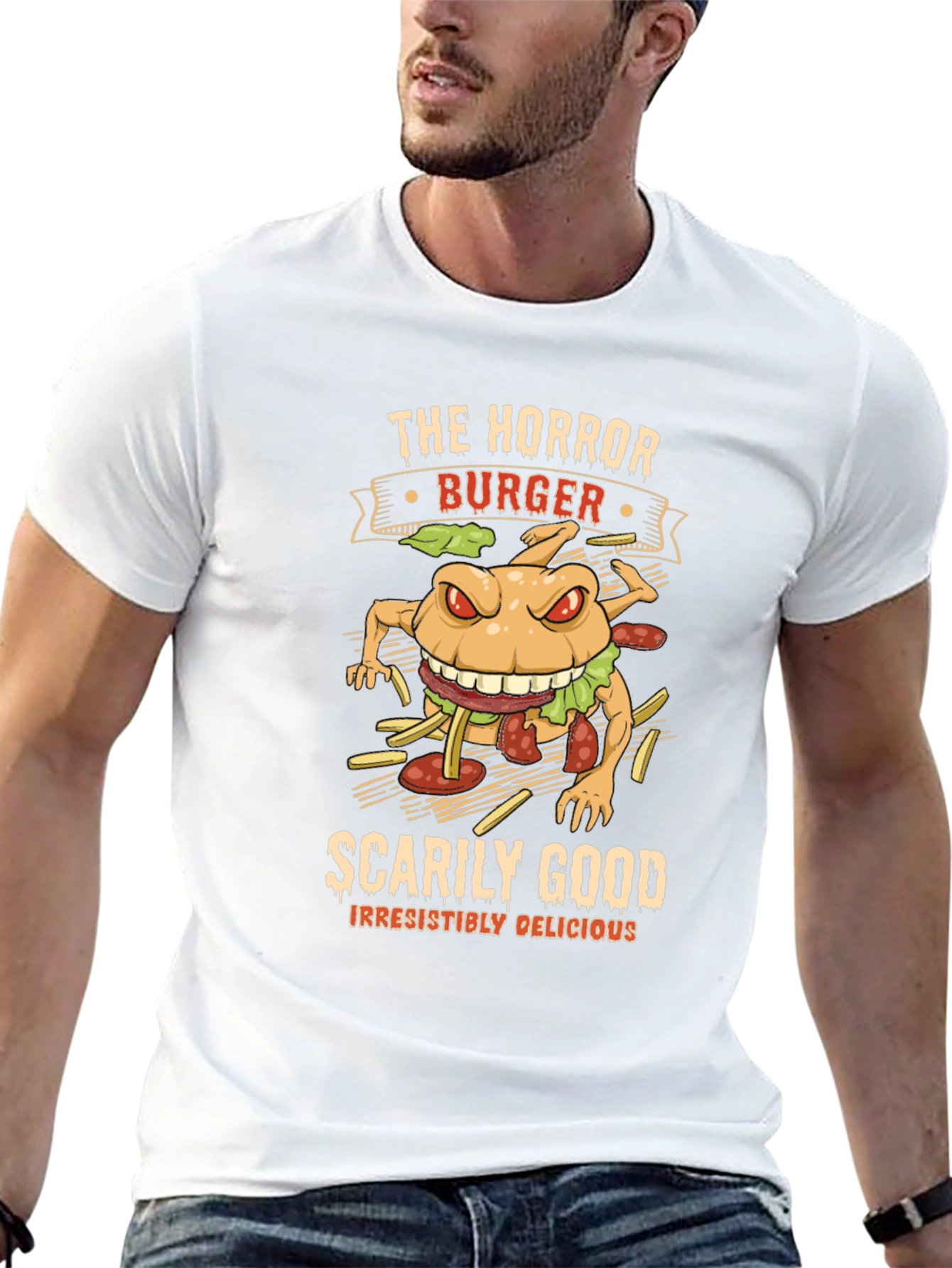 Horror Burger Graphic T-Shirt - Scarily Good!