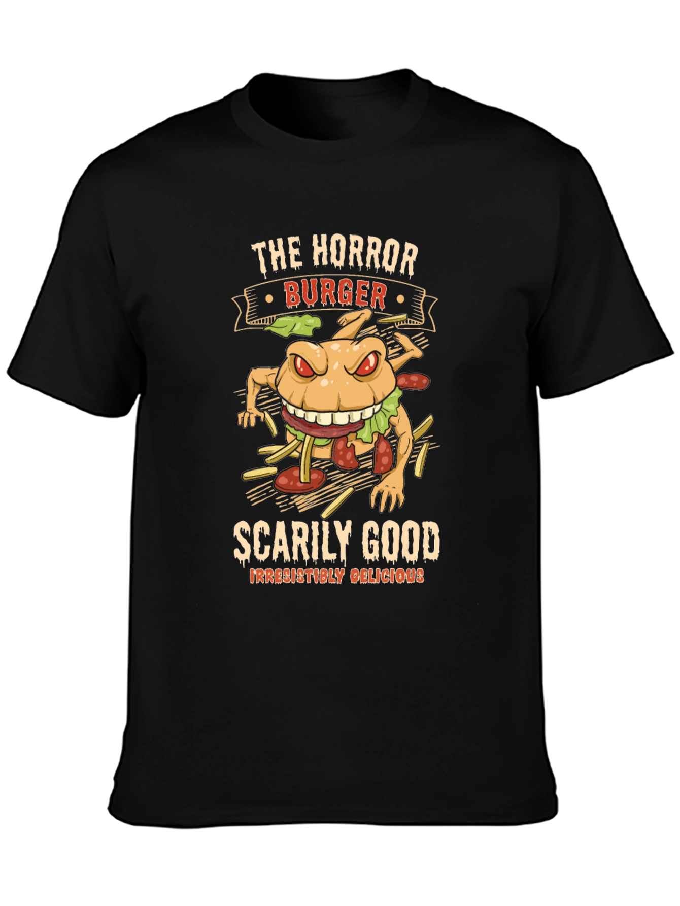 Horror Burger Graphic T-Shirt - Scarily Good!