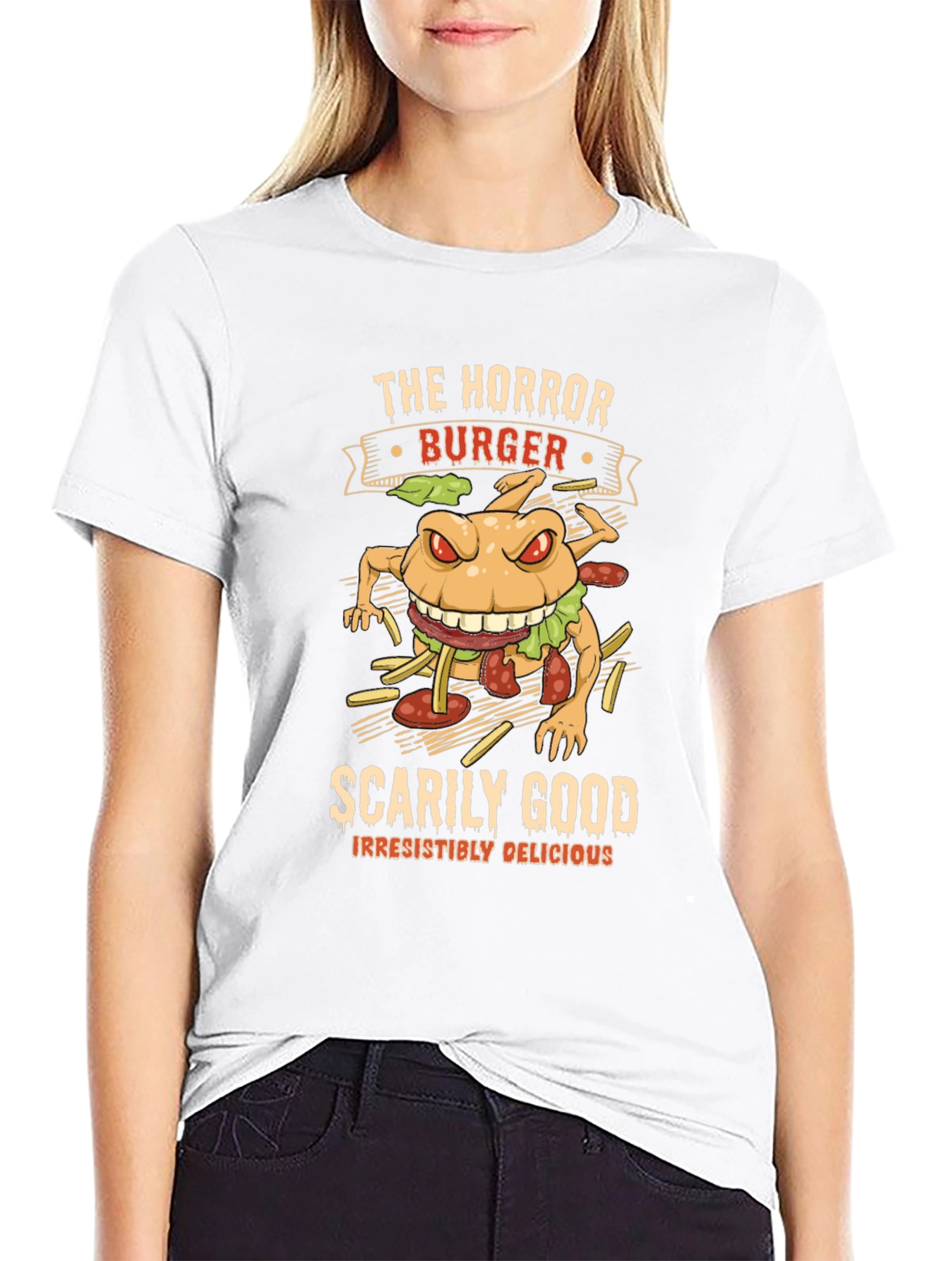 Horror Burger Graphic T-Shirt - Scarily Good!