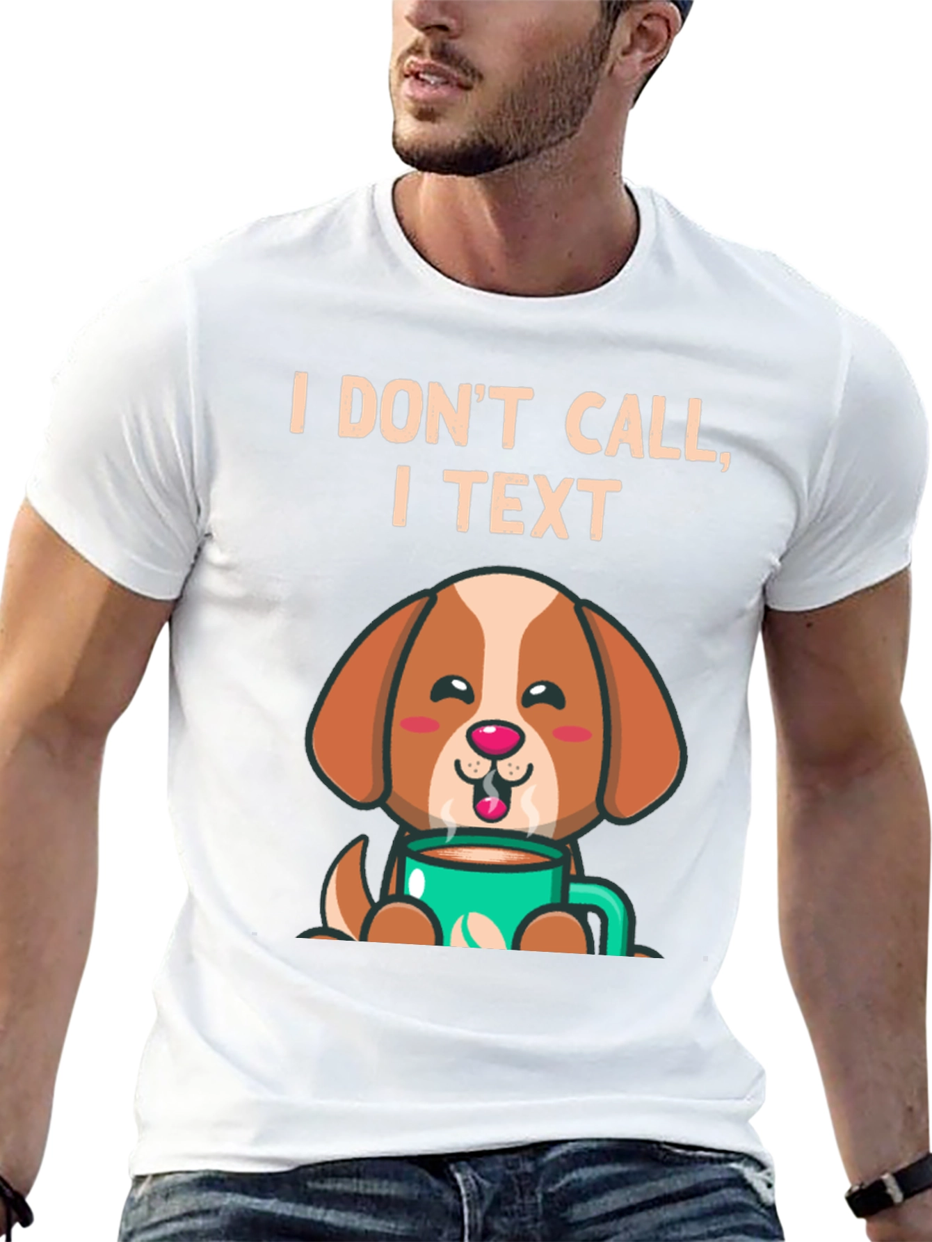 I Dont Call I Text Dog Lover T-Shirt