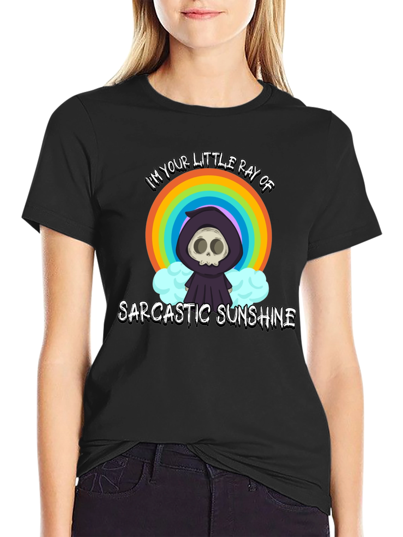Sarcastic Sunshine Graphic Tee - Black