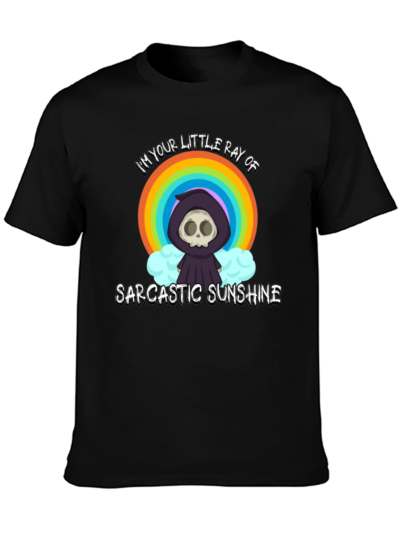 Sarcastic Sunshine Graphic Tee - Black
