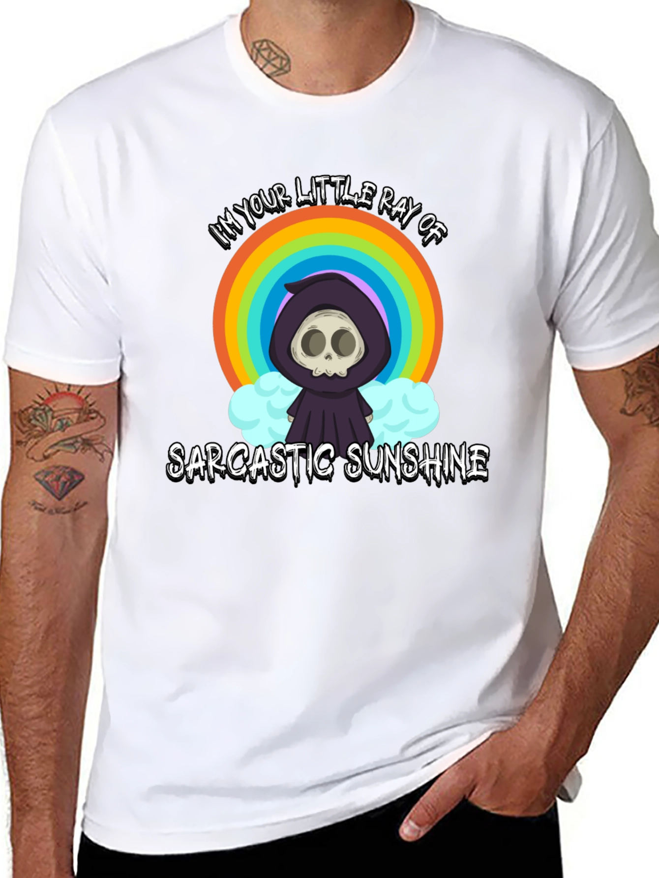 Sarcastic Sunshine Graphic Tee - Black