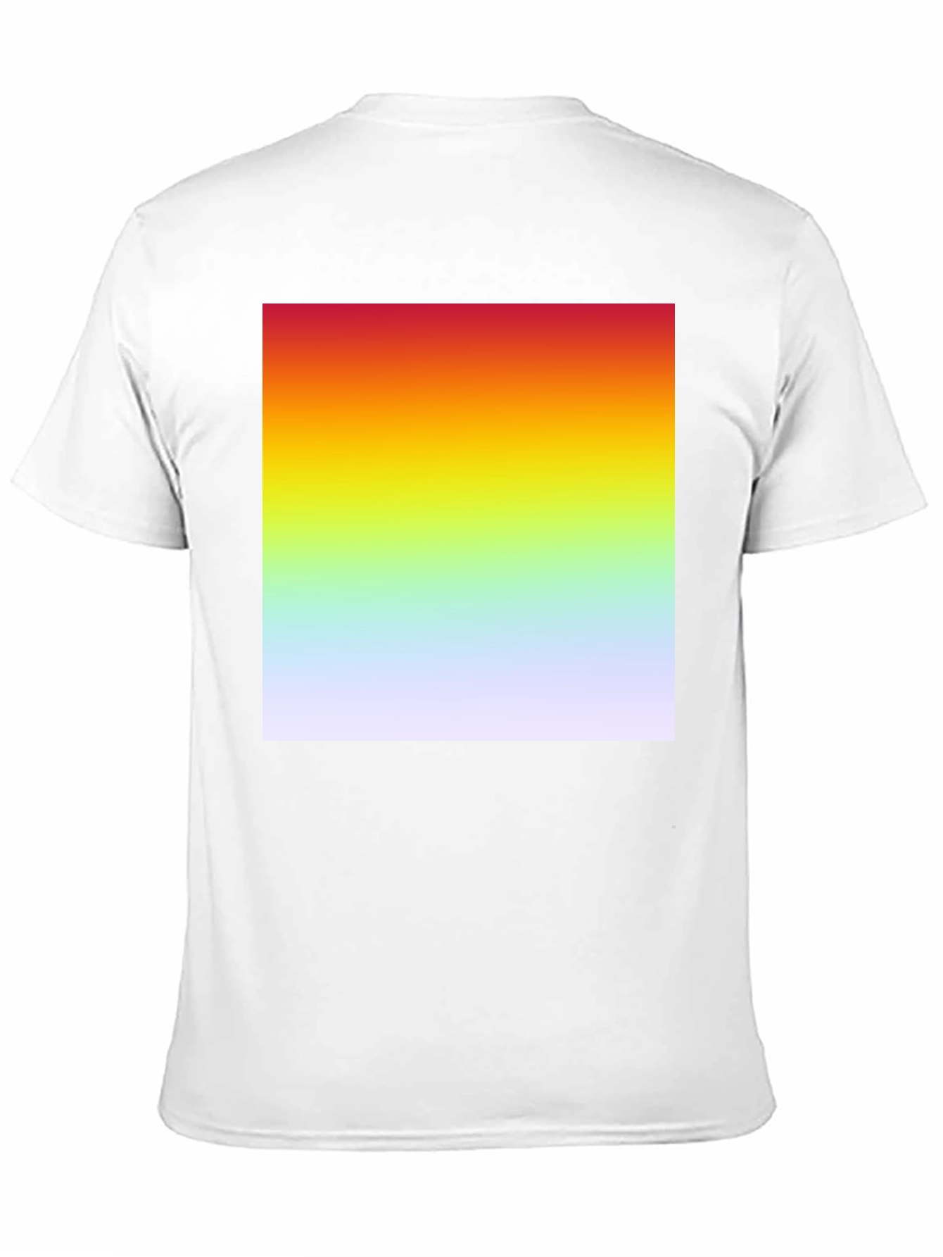 Rainbow Gradient T-Shirt - Black Cotton Blend