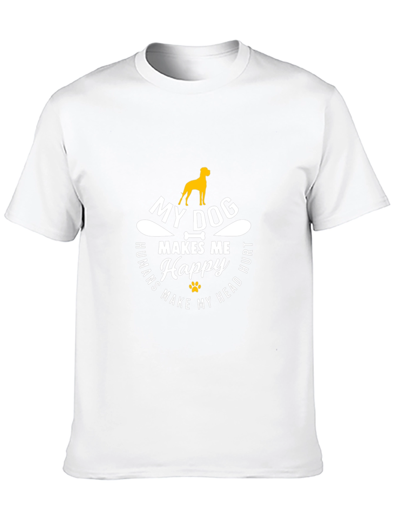 My Dog Makes Me Happy Graphic T-Shirt