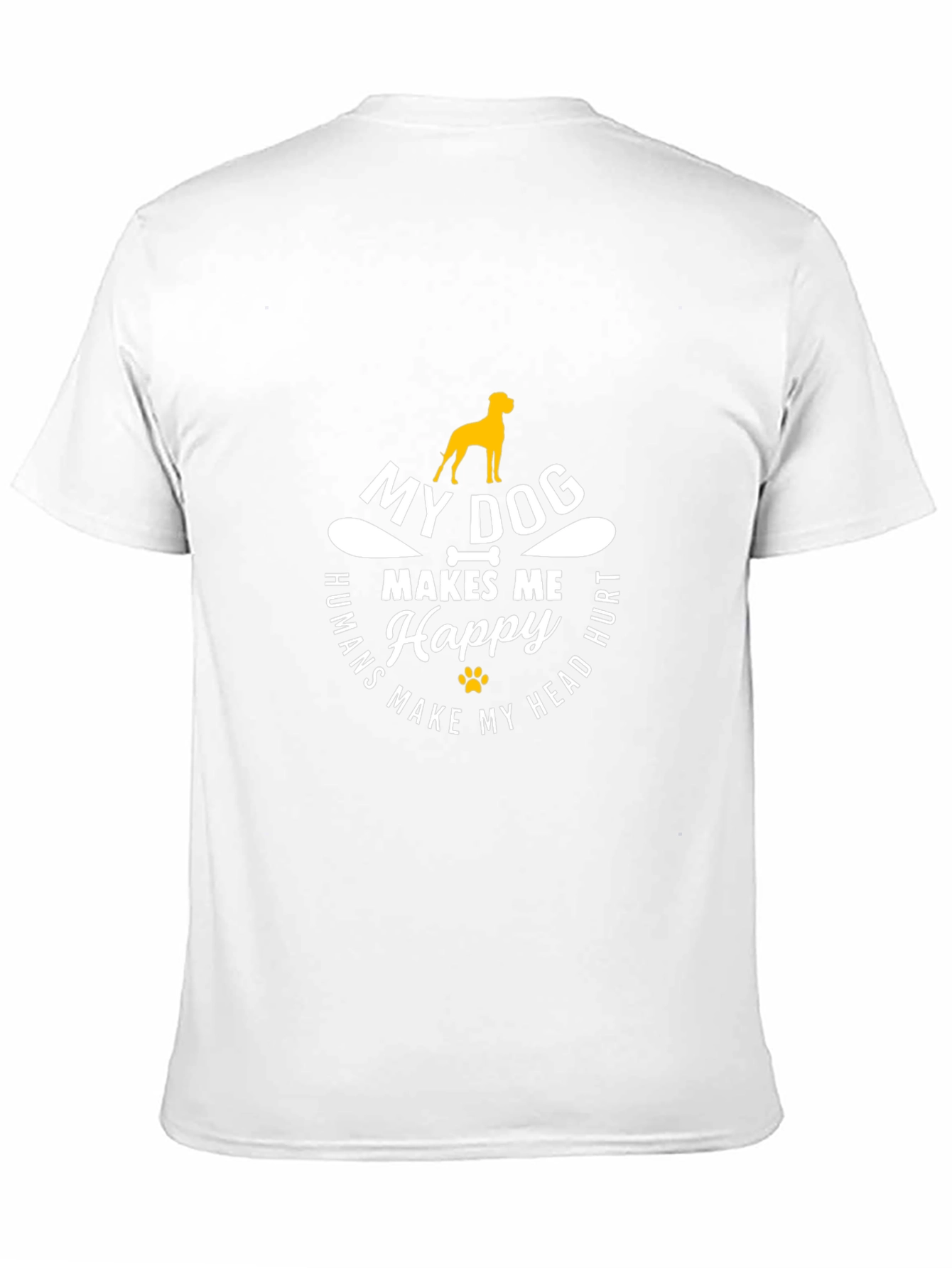 My Dog Makes Me Happy Graphic T-Shirt