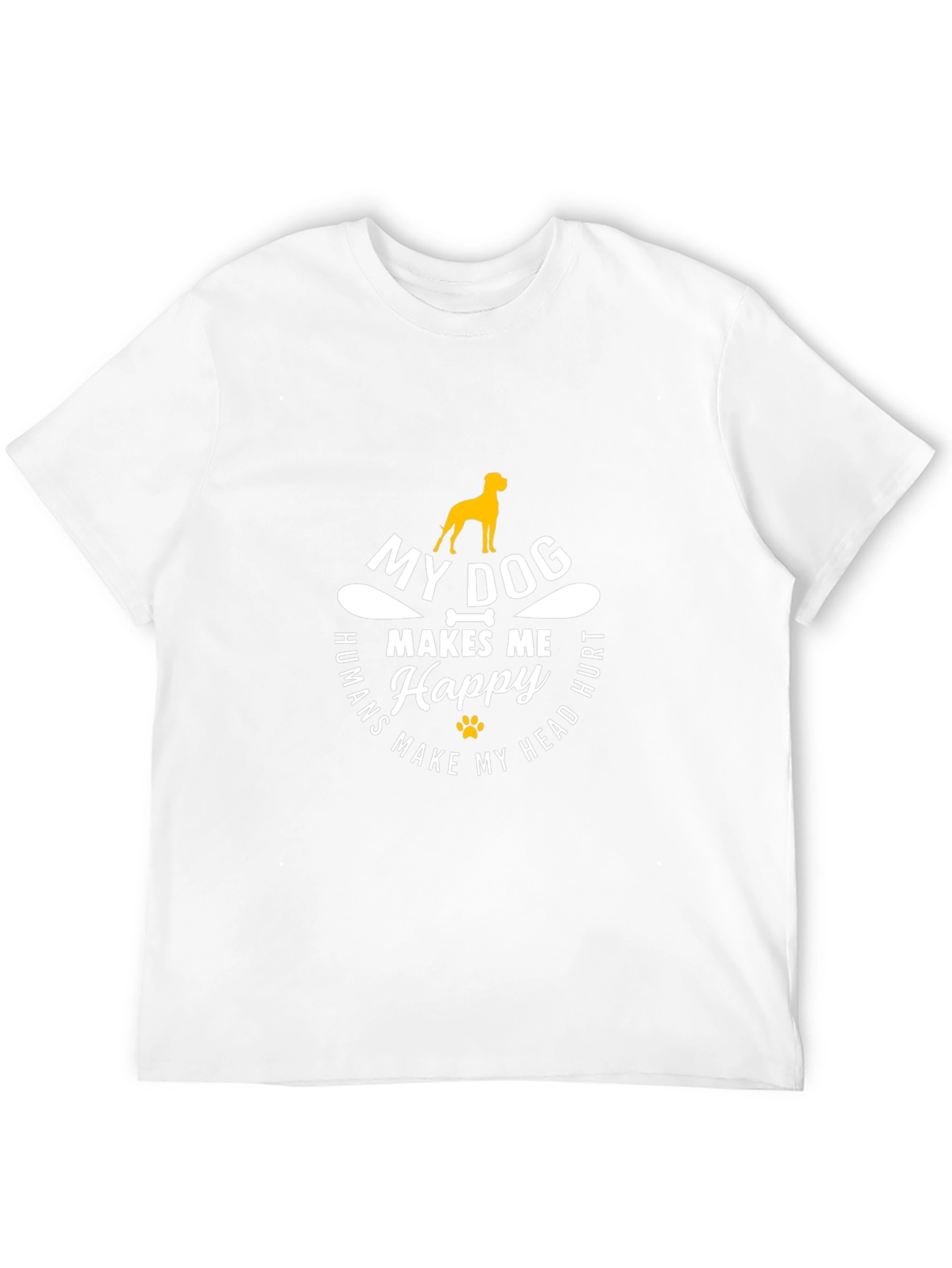 My Dog Makes Me Happy Graphic T-Shirt