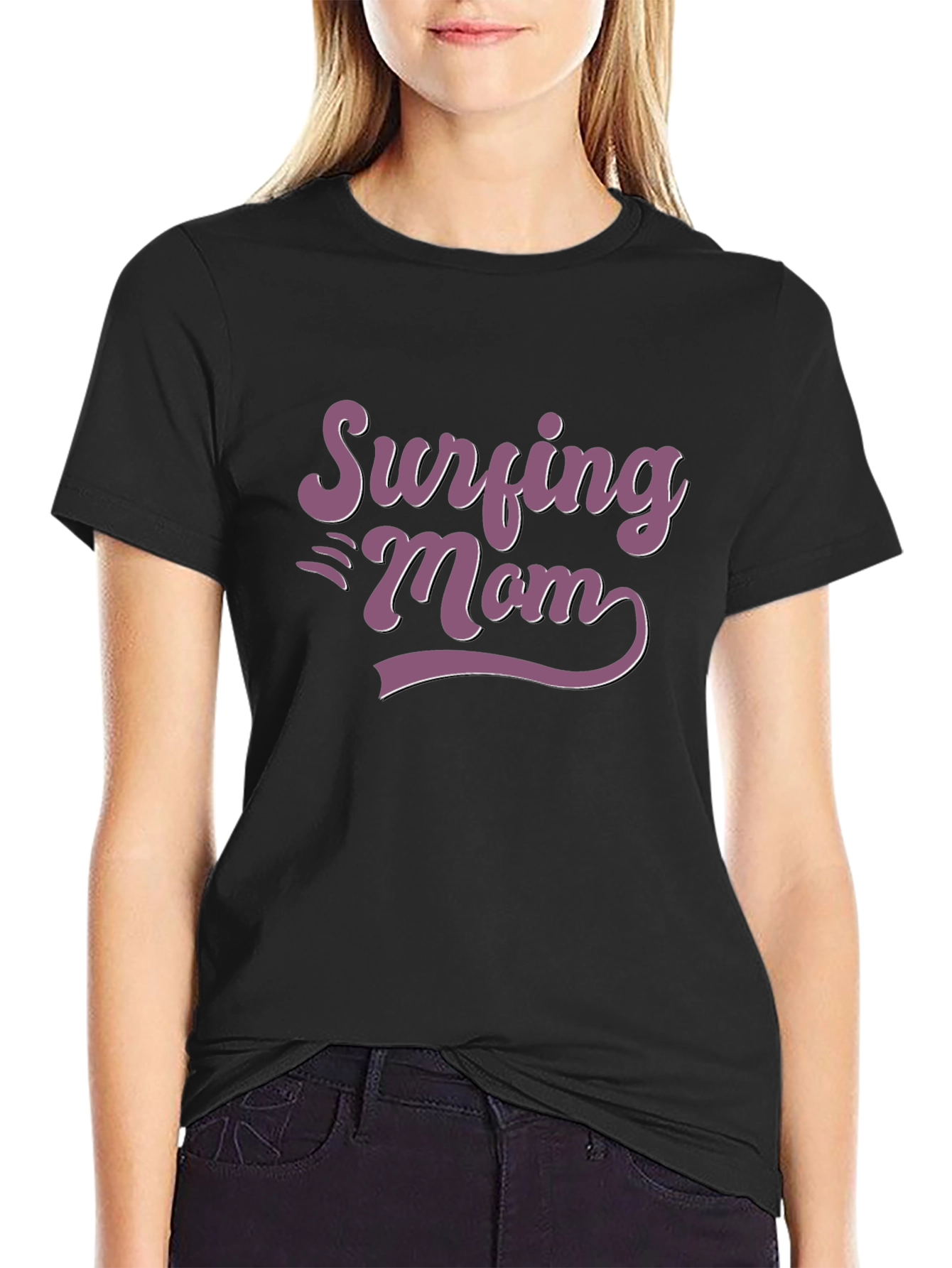 Surfing Mom Graphic T-Shirt