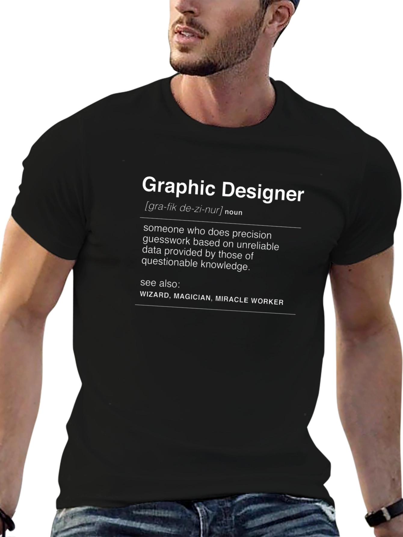 Graphic Designer Definition Black T-Shirt
