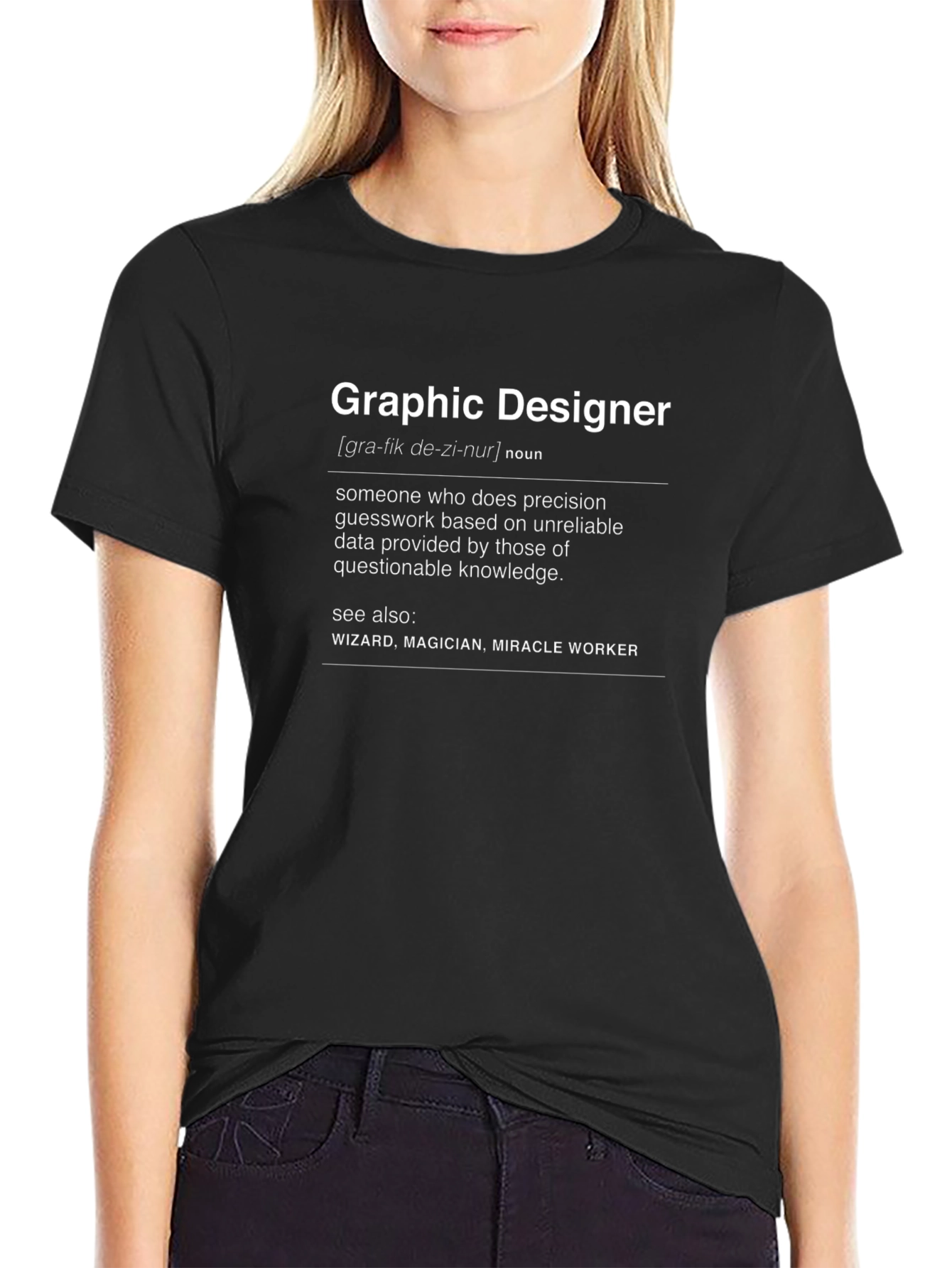Graphic Designer Definition Black T-Shirt