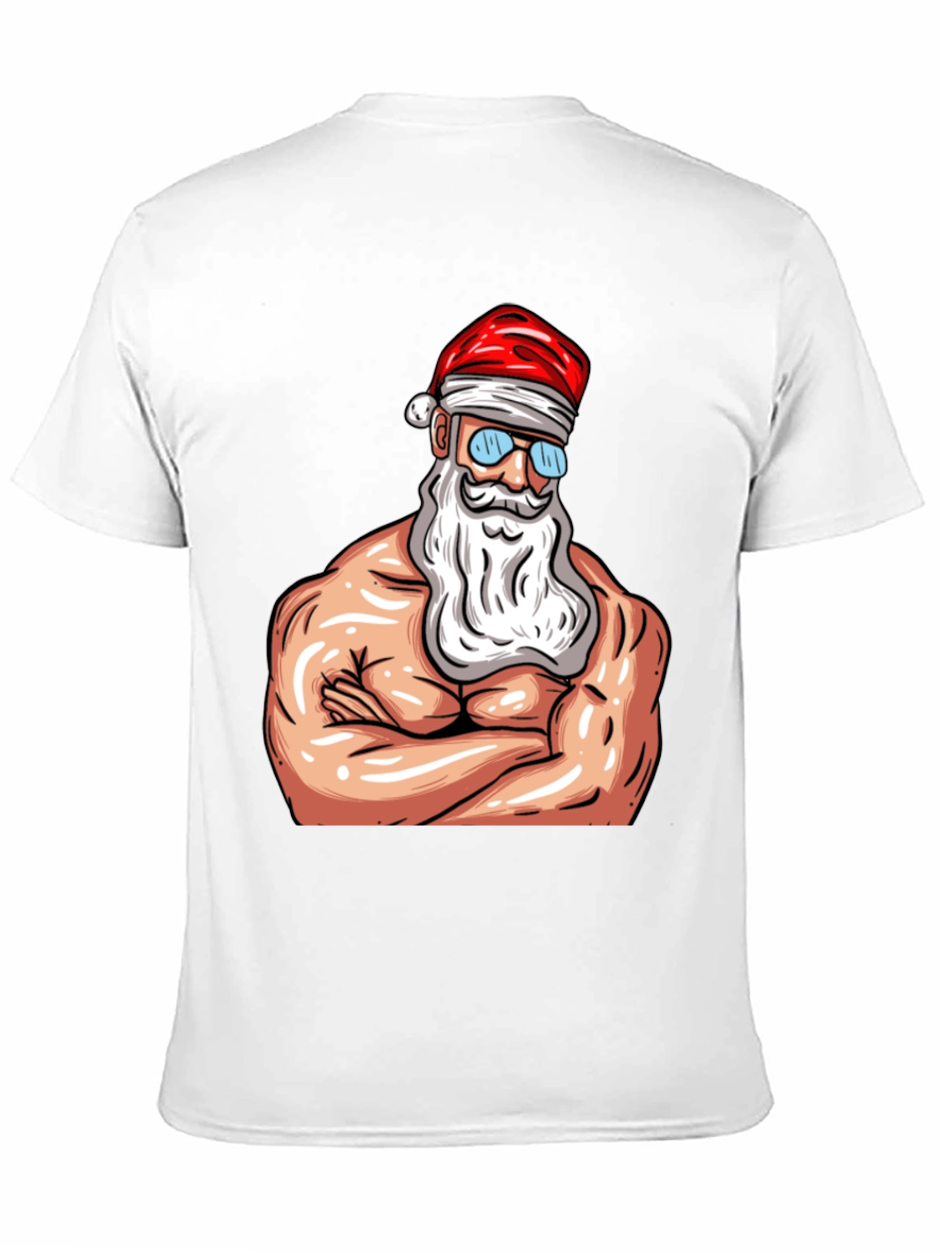 Muscle Santa Graphic T-Shirt