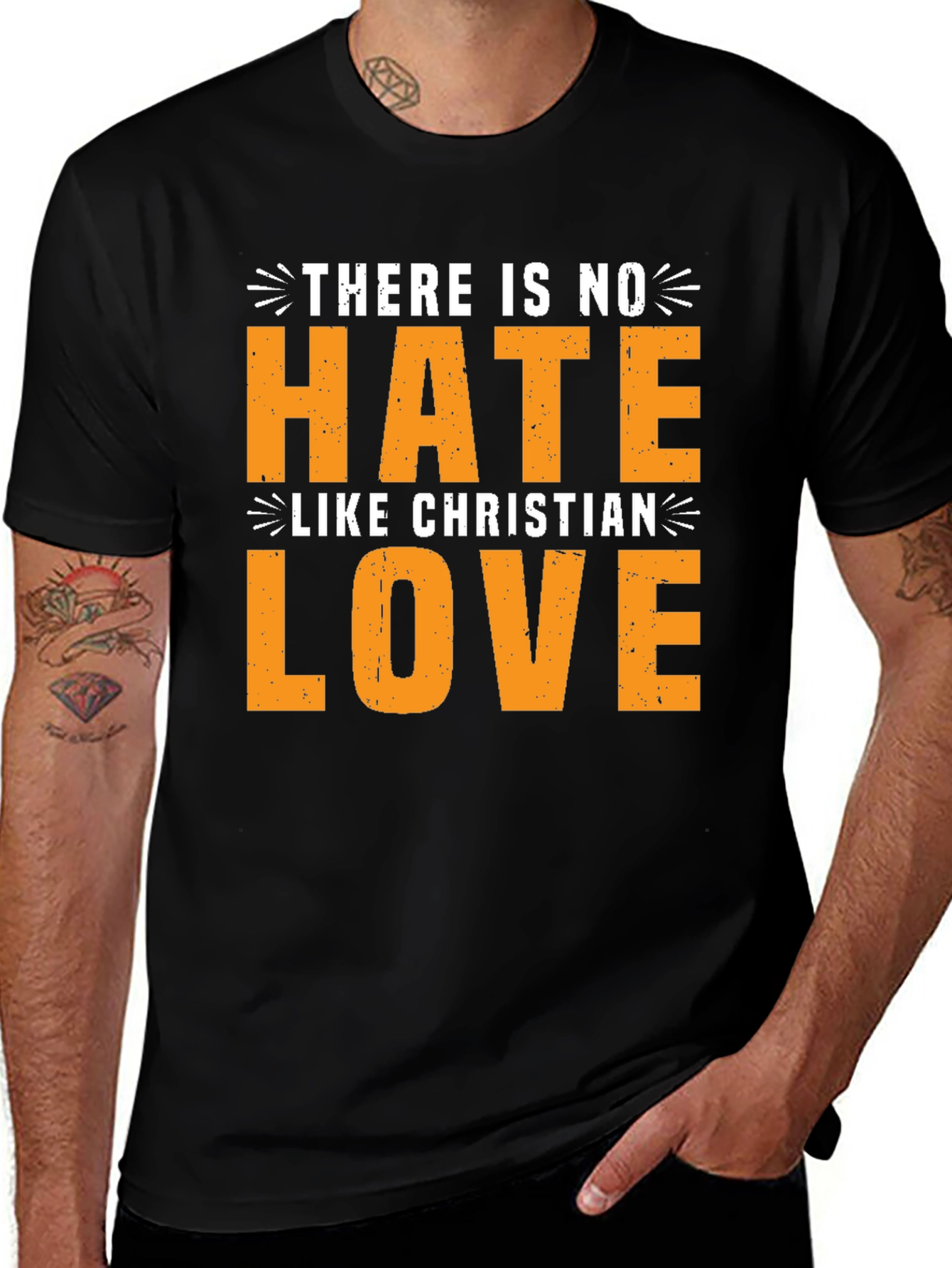 Christian Love Graphic Tee - Unisex Black T-Shirt