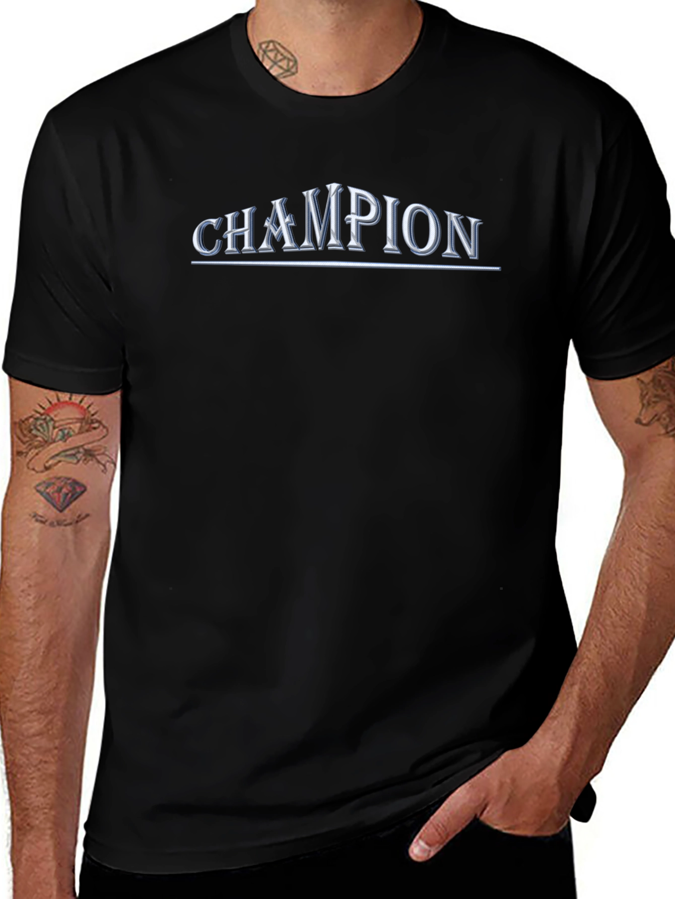 Champion Graphic Black T-Shirt