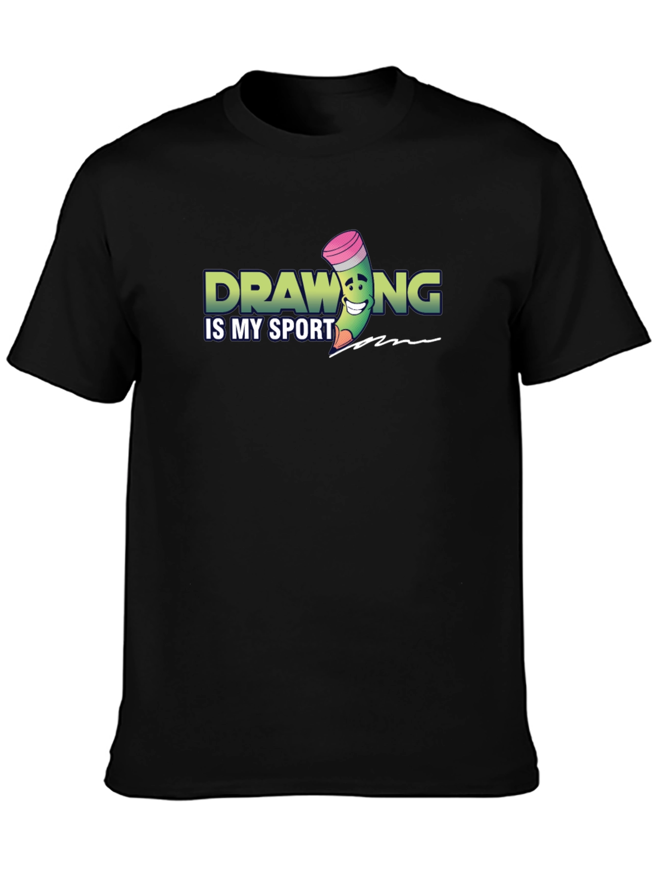 Drawing is My Sport Black T-Shirt