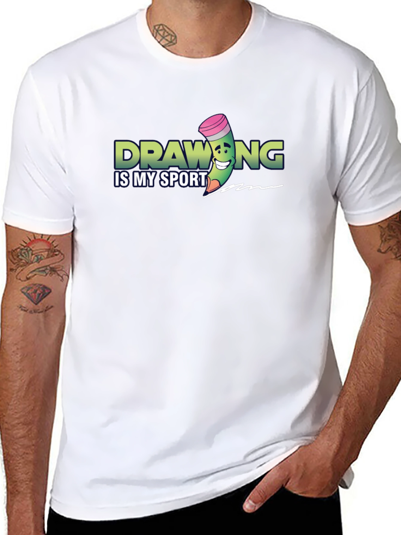Drawing is My Sport Black T-Shirt