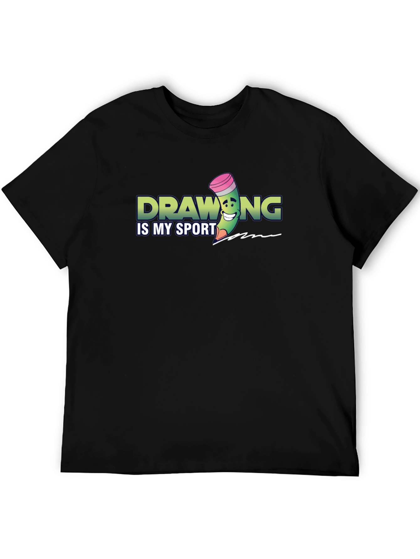Drawing is My Sport Black T-Shirt